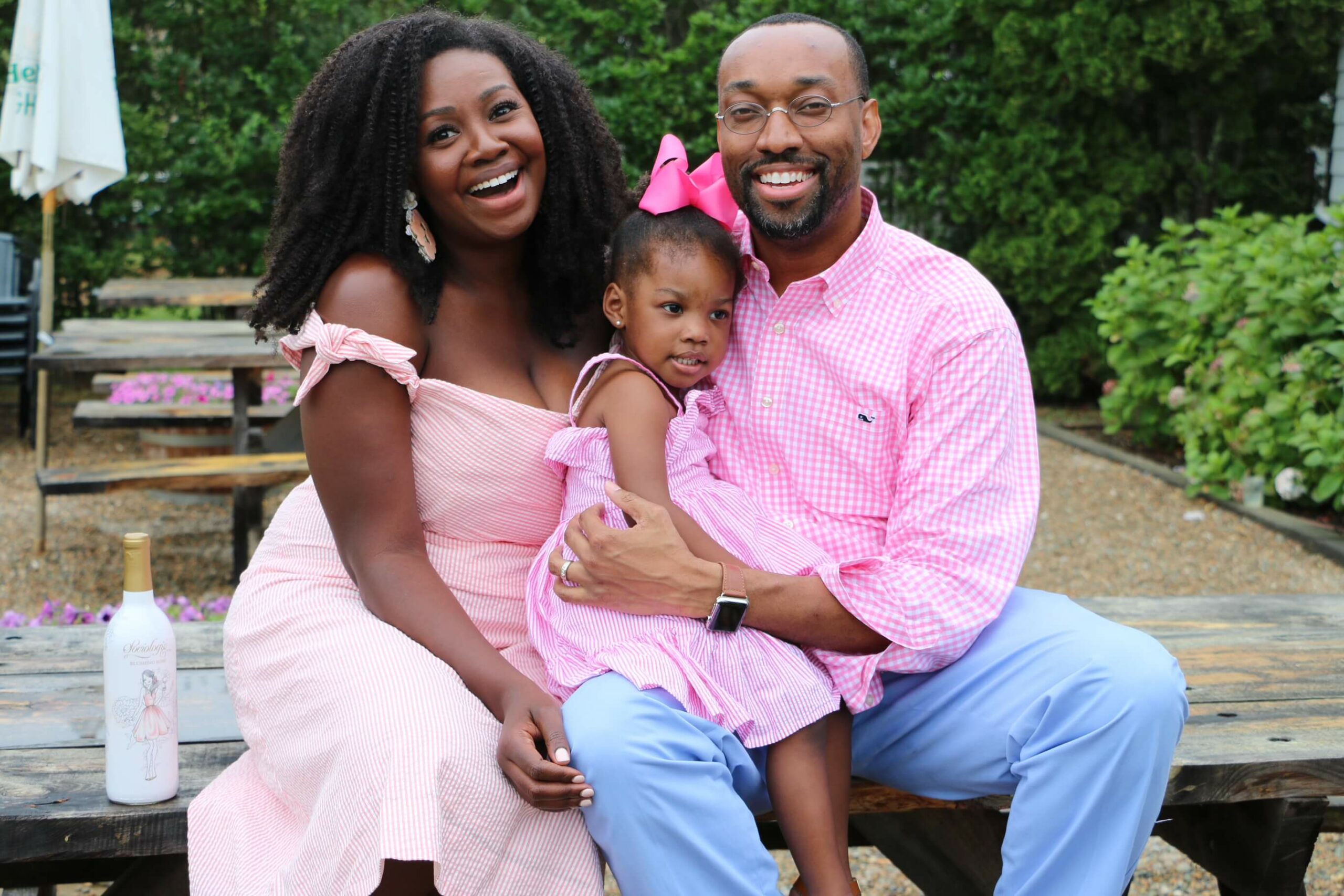 Amy Hampton of Sociologie Wines and her family