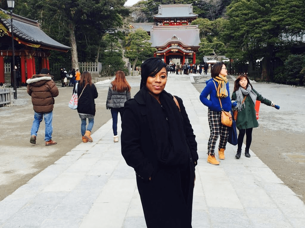 Brittany-sightseeing-in-Japan - Black Love From Single in the City to Married and Pregnant in Japan in Less Than a Year