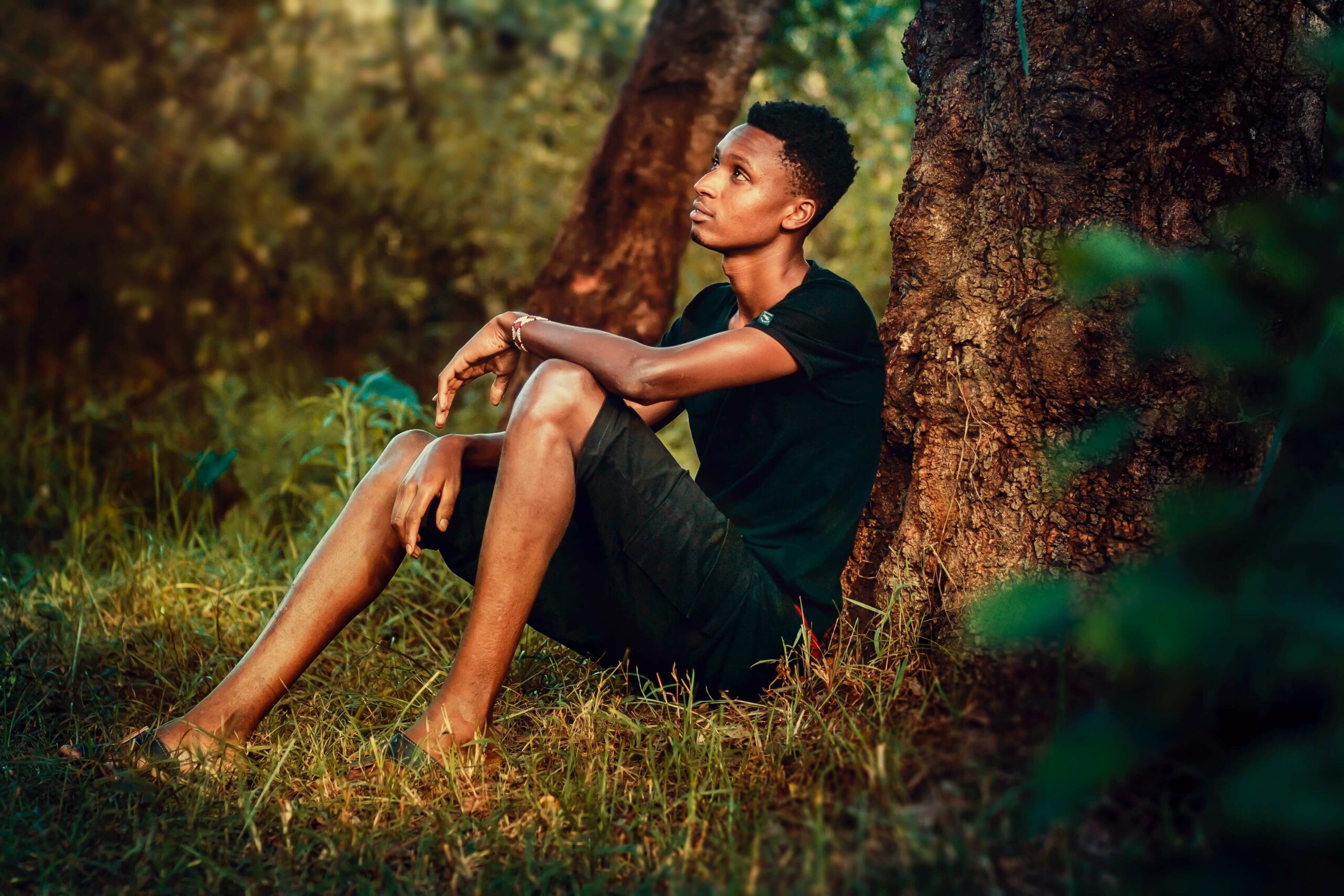 Man thinking - Black Love Man thinking