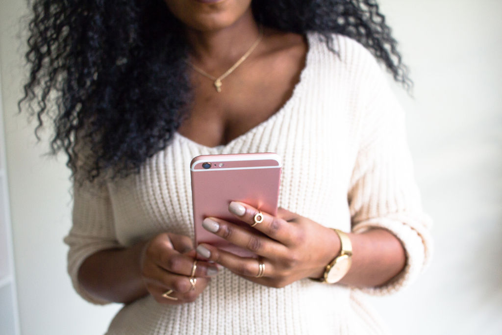 woman on cellphone - Black Love The Art of Dating: Part II
