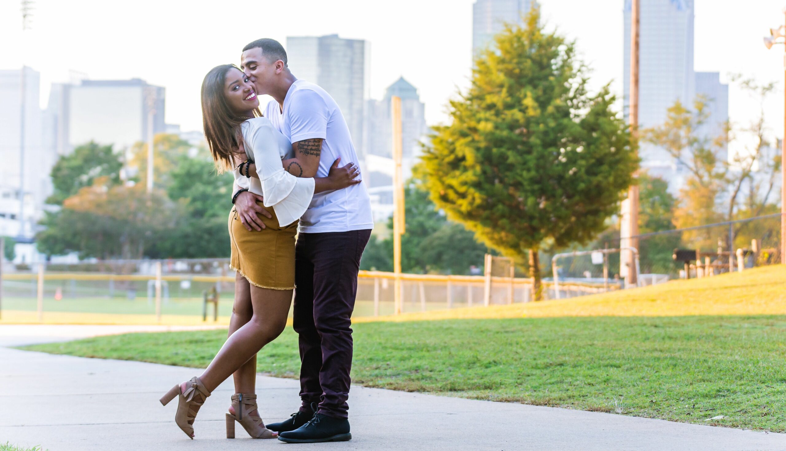 Couple kissing