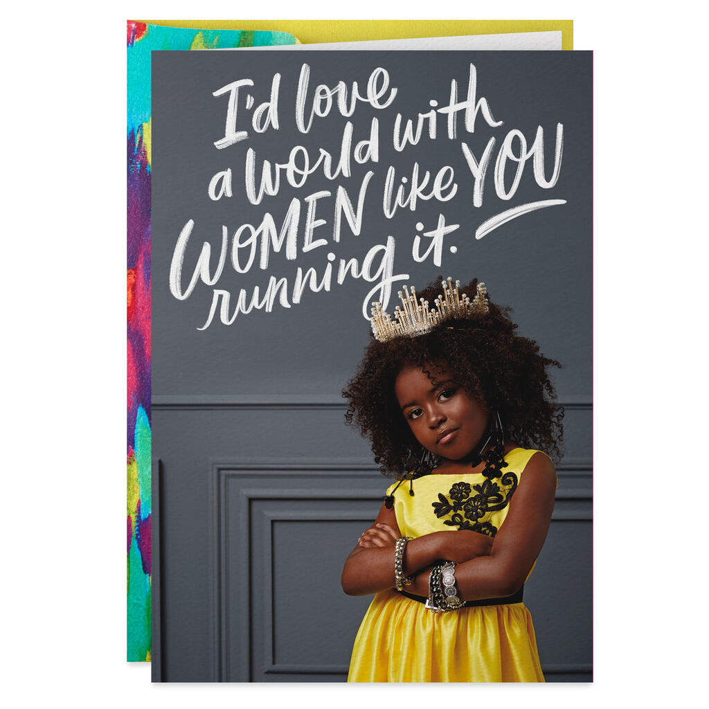 Little-Girl-in-Tiara-Blank-Card - Black Love The Art of Card-Giving This Galentine's Day