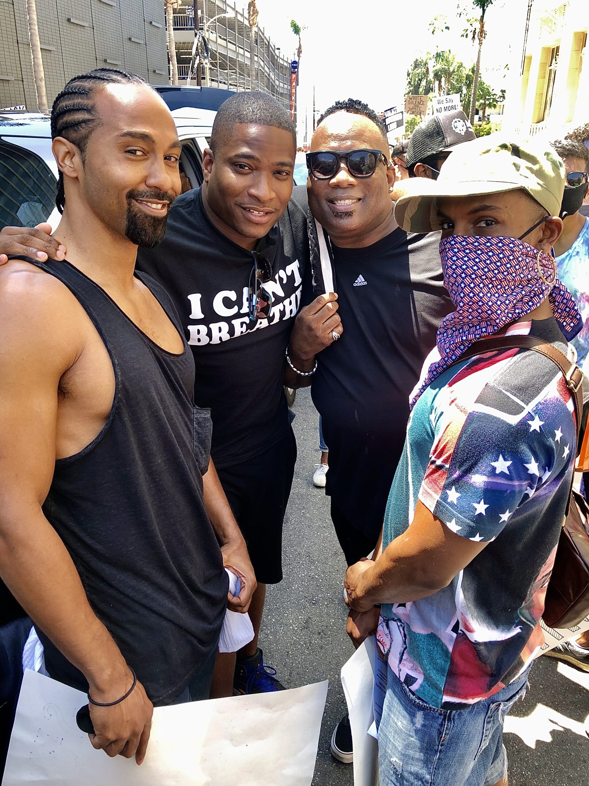 Benjamin Carlton marching with the cast of Noah's Arch - Black Love Benjamin Carlton marching with the cast of Noah's Arch