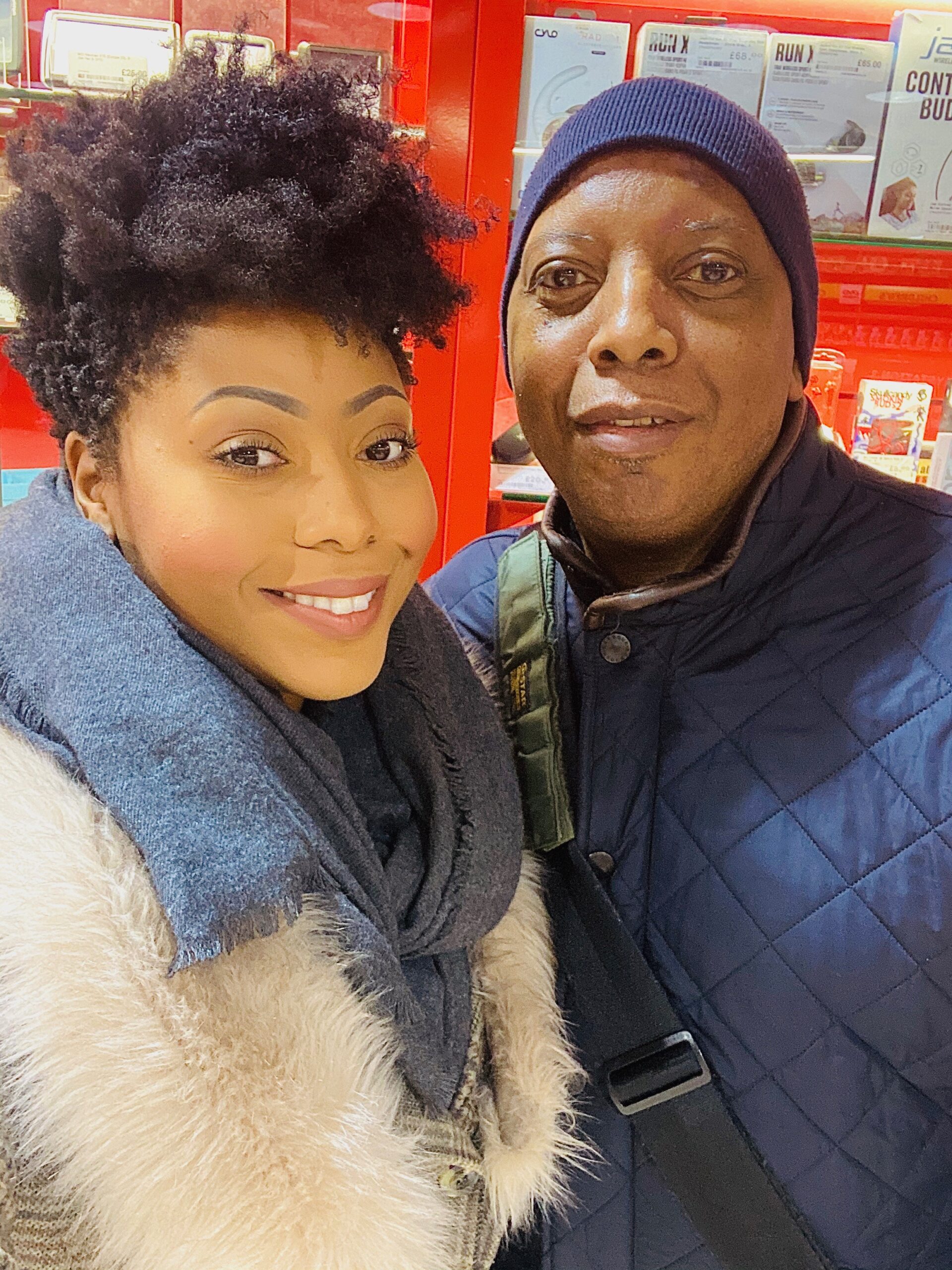 Ayana Iman with her father (Photo courtesy of Ayana Iman)