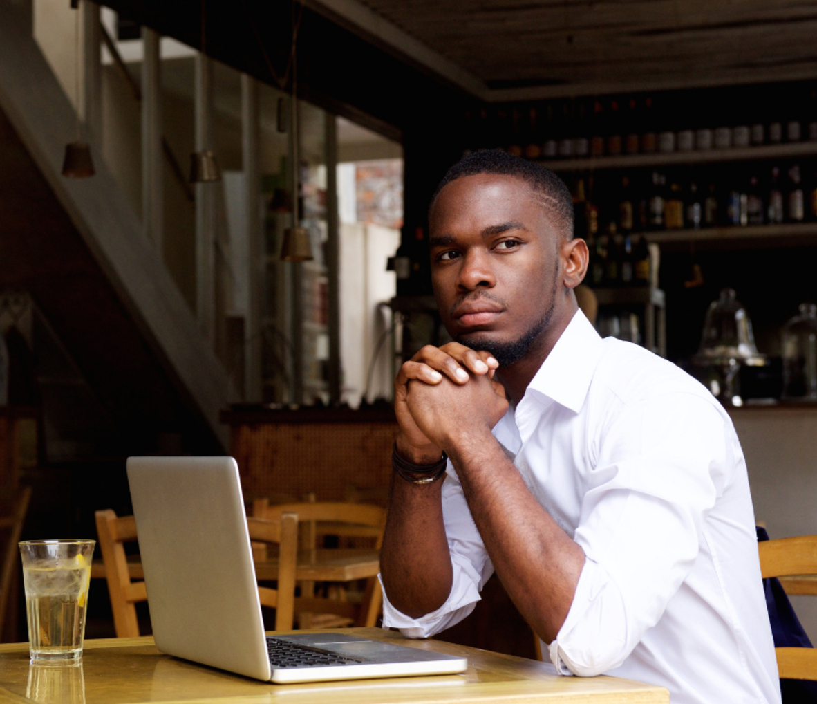 Courtesy of canva.com - Black Love Man on laptop (Photo courtesy of canva.com)