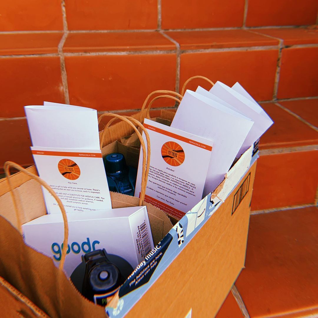 Pep Packs for COVID (Courtesy of @ peppacks/Instagram) - Black Love Pep Packs for COVID (Courtesy of @ peppacks/Instagram)