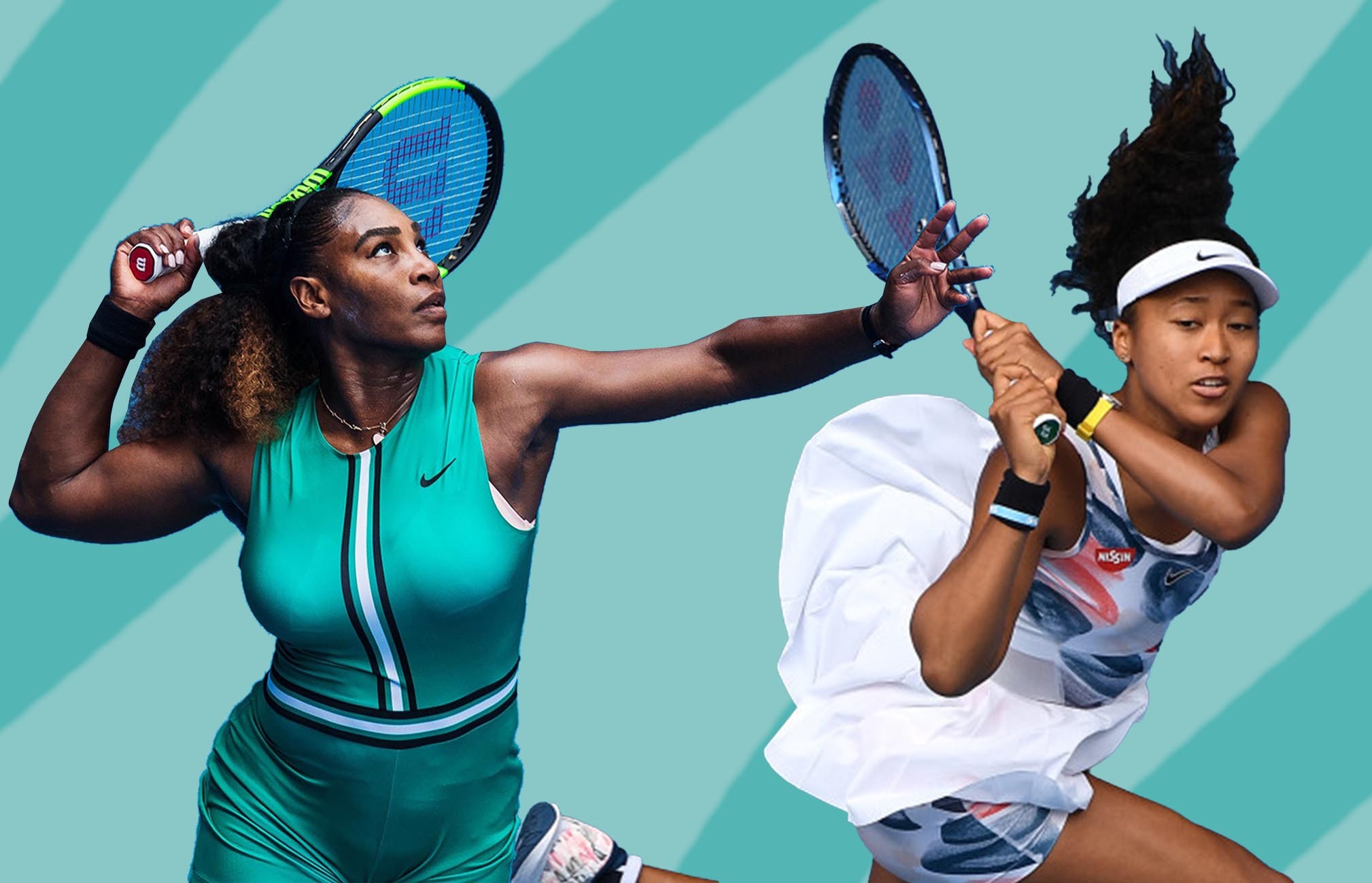 Serena Williams and Naomi Osaka