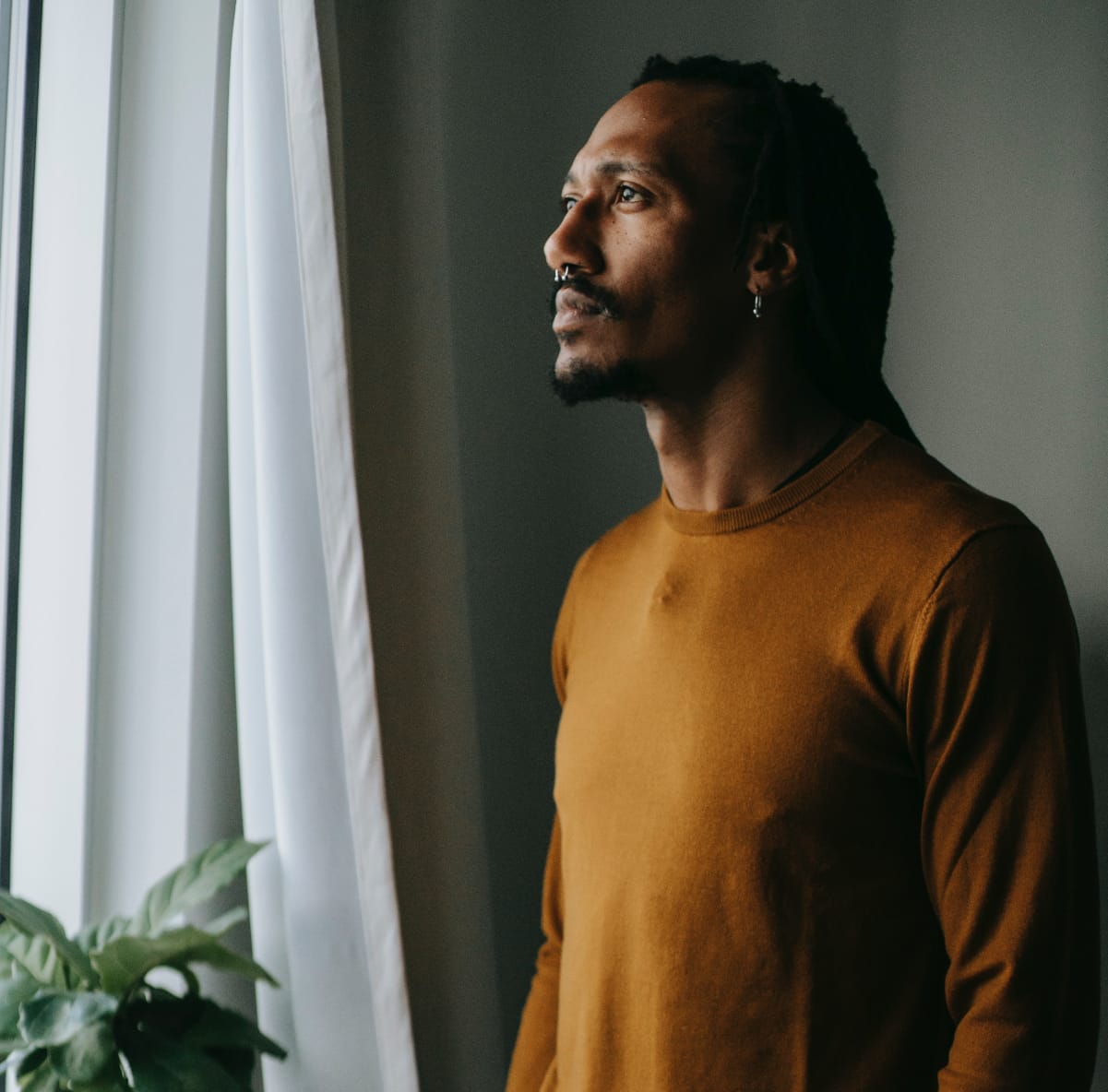 Courtesy of pexels.com - Black Love Man thinking (Courtesy of pexels.com)
