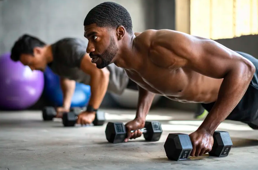 Courtesy of rawpixel.com - Black Love man at the gym working out