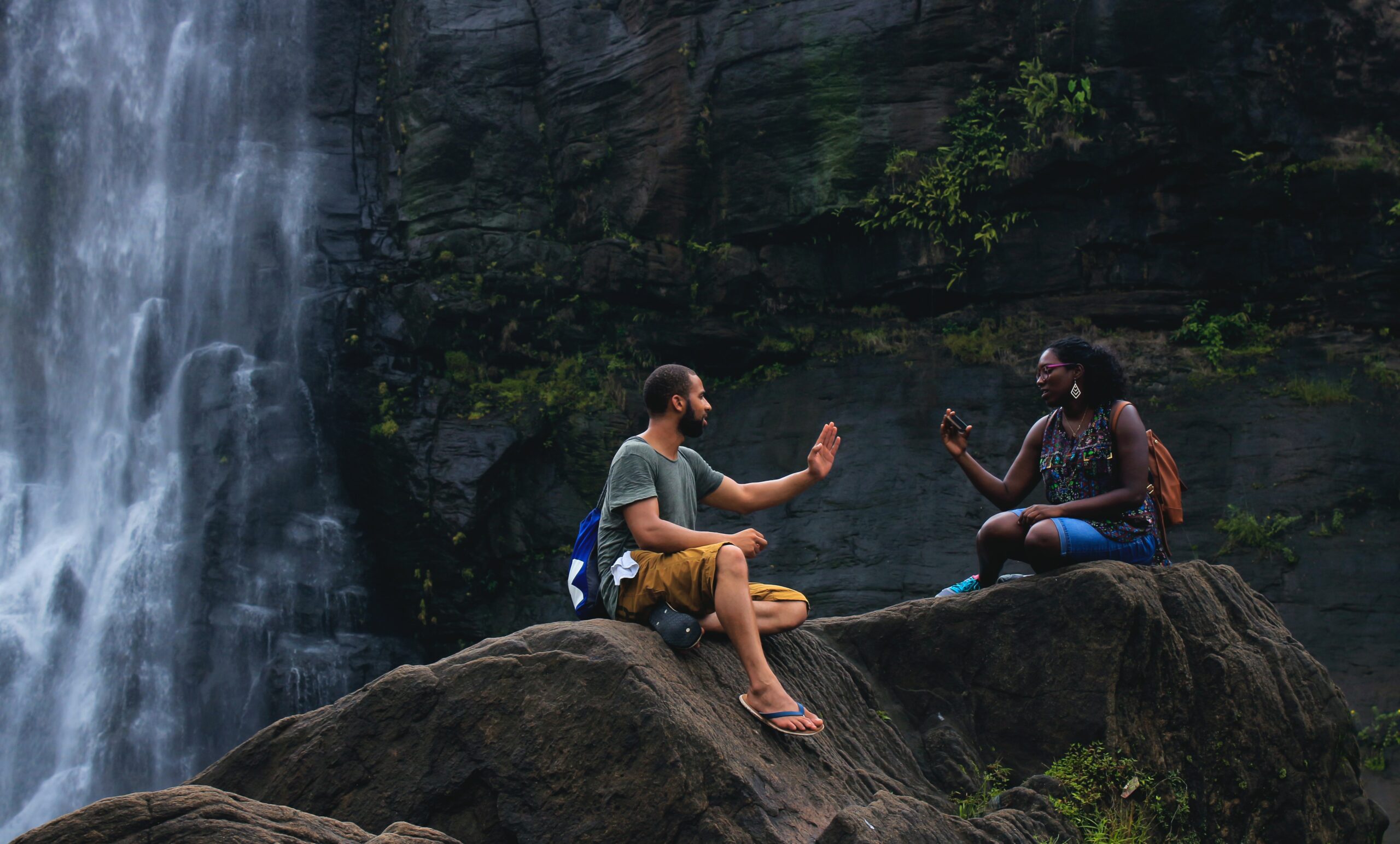 - Black Love Couple hiking