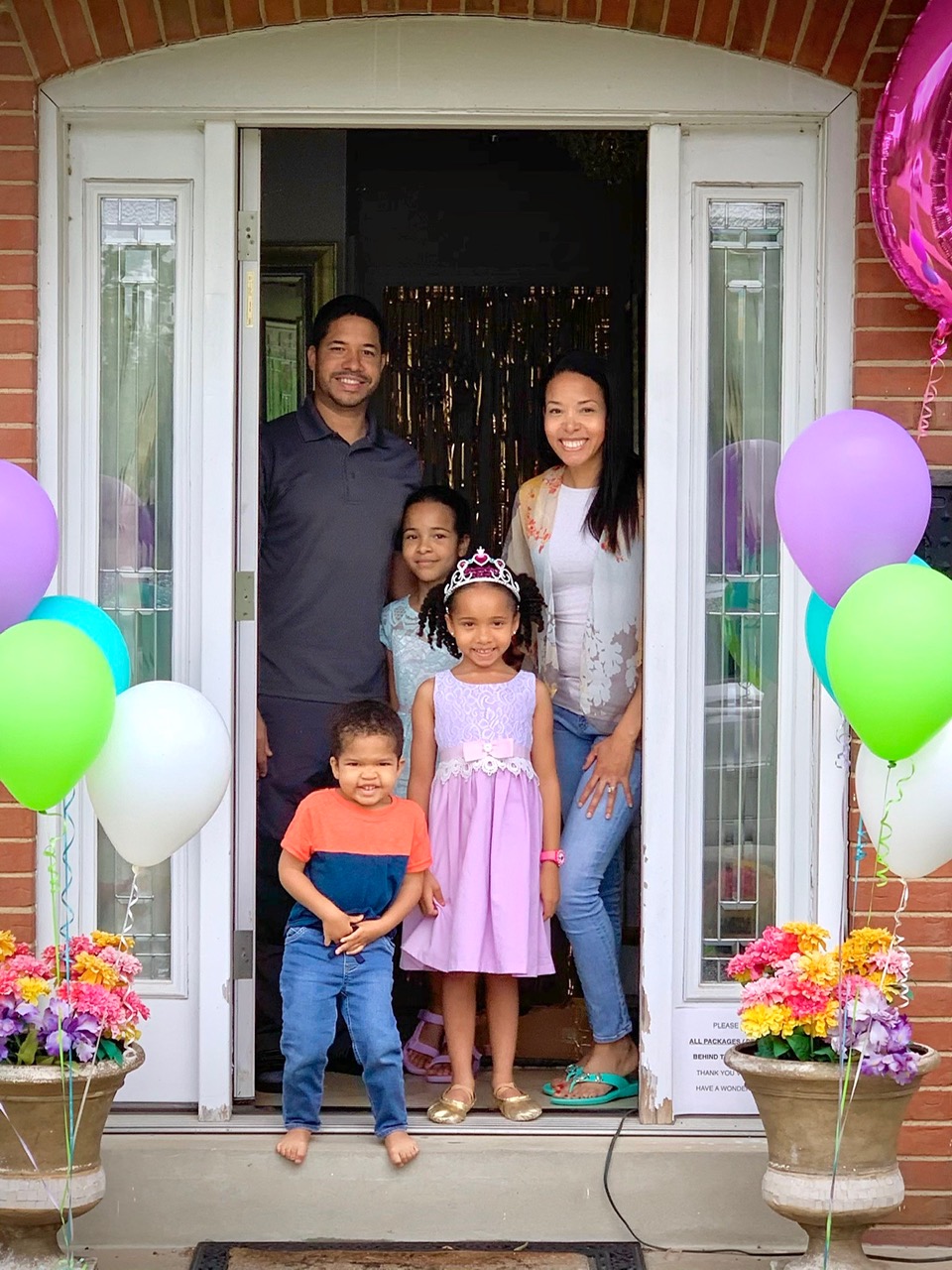 Stephanie with her family - Black Love