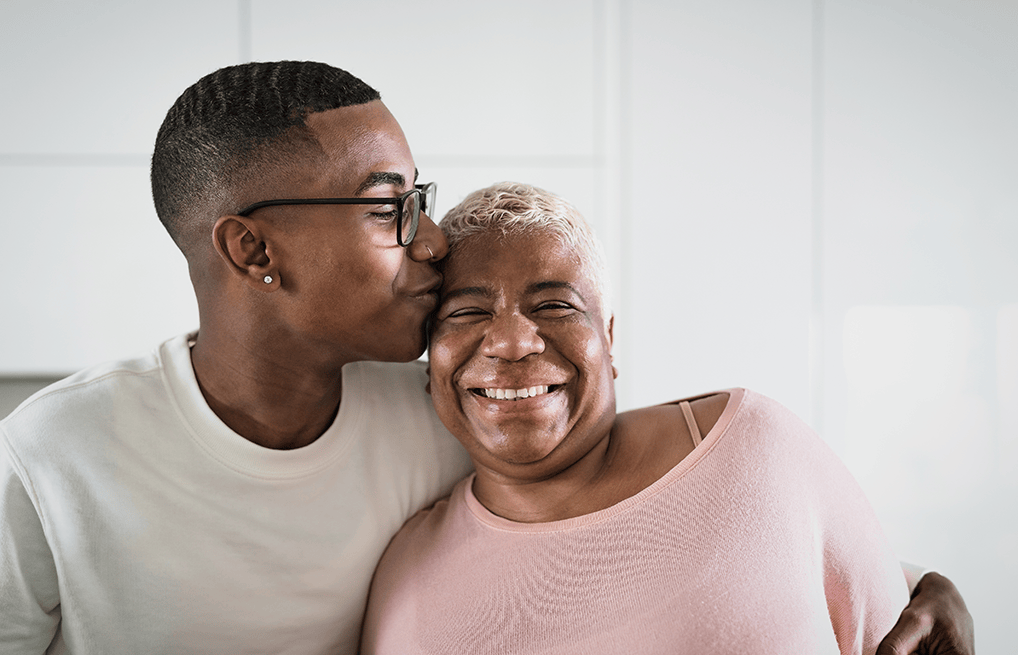 Courtesy of iStock.com - Black Love Son with his mother
