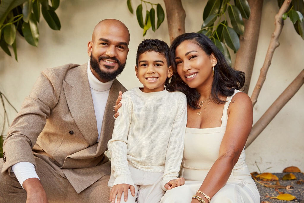 Jared & Melanie with their son (Photo by Johanna Brinckman) - Black Love