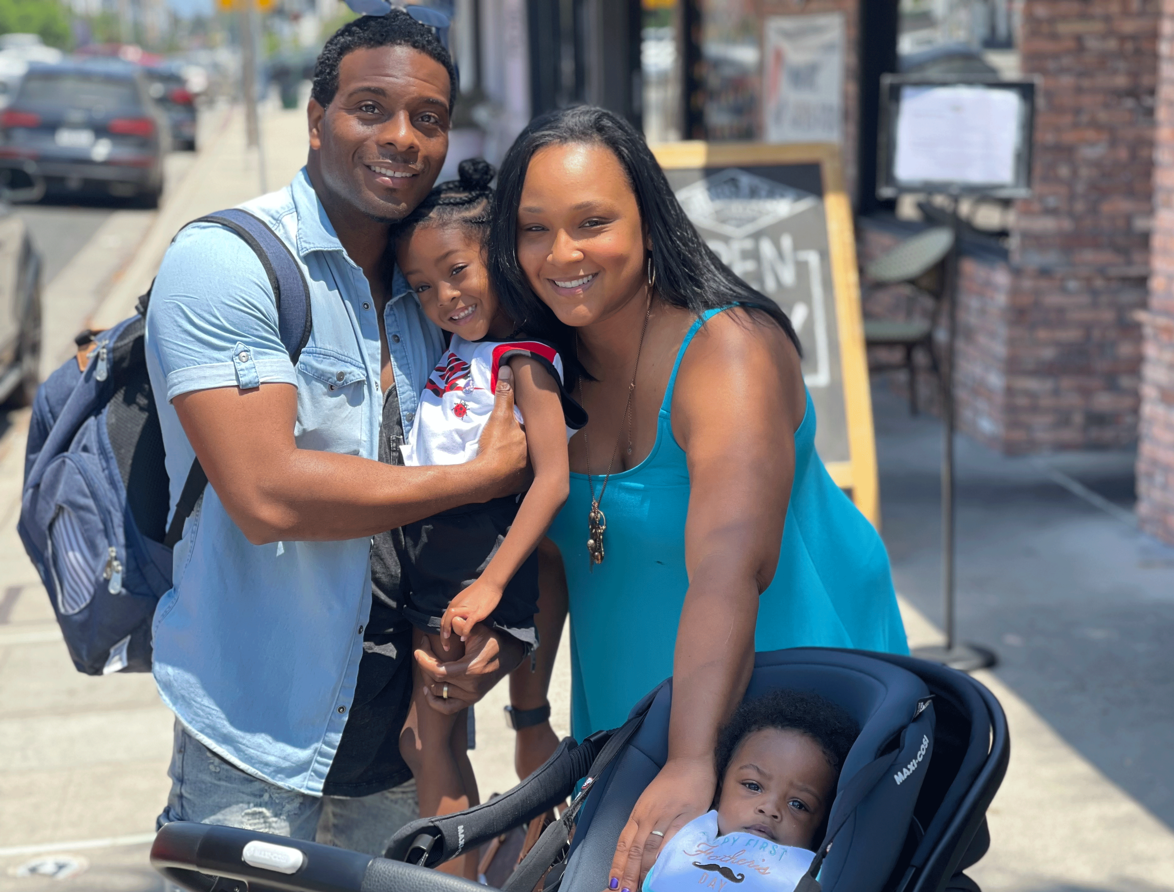 Kel and Asia with their children - Black Love
