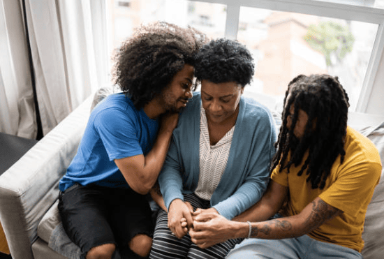 Credit: iStock - Black Love Mom with adult children