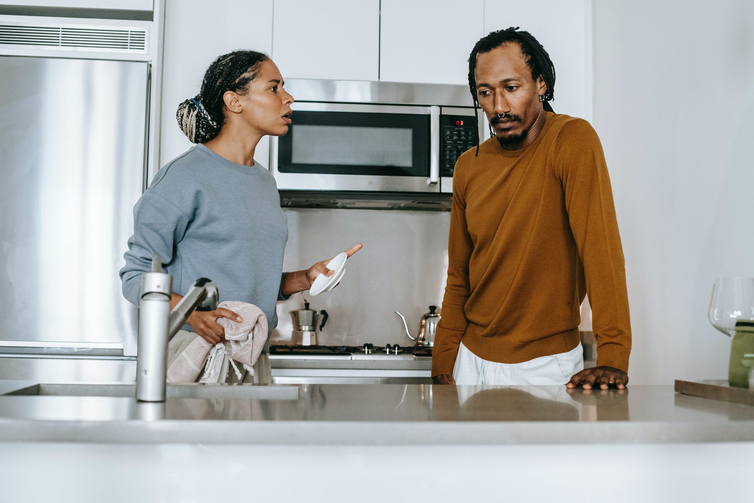 Courtesy of pexels.com - Black Love woman and man arguing