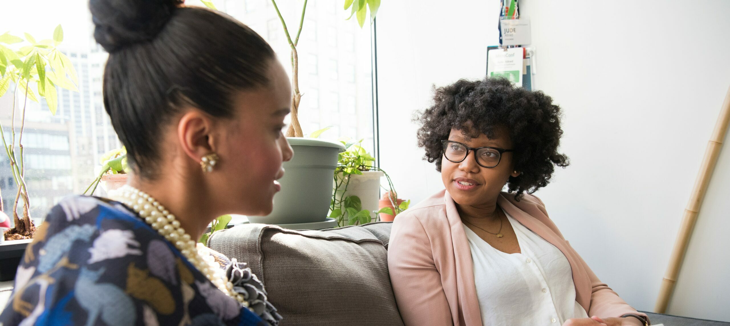 Courtesy of pexels.com - Black Love Two women talking