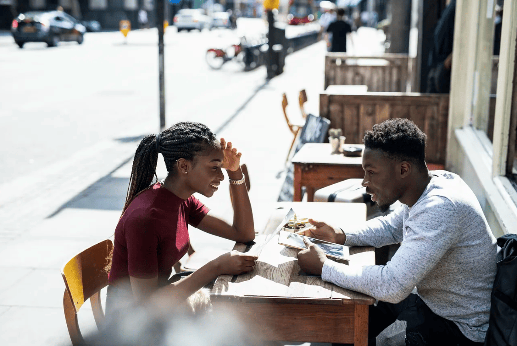 Courtesy of rawpixel.com - Black Love Couple at a restaurant