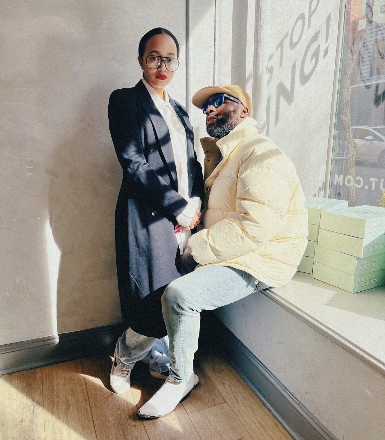 Zewiditu Ruffin and Derrick Faulcon at the Cloudy Donut Co. (Courtesy of @cloudy_donuts/Instagram) - Black Love