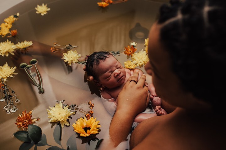 mother with her newborn - Black Love