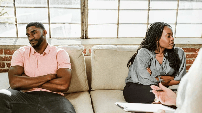 Courtesy of rawpixel.com (couple in counseling) - Black Love