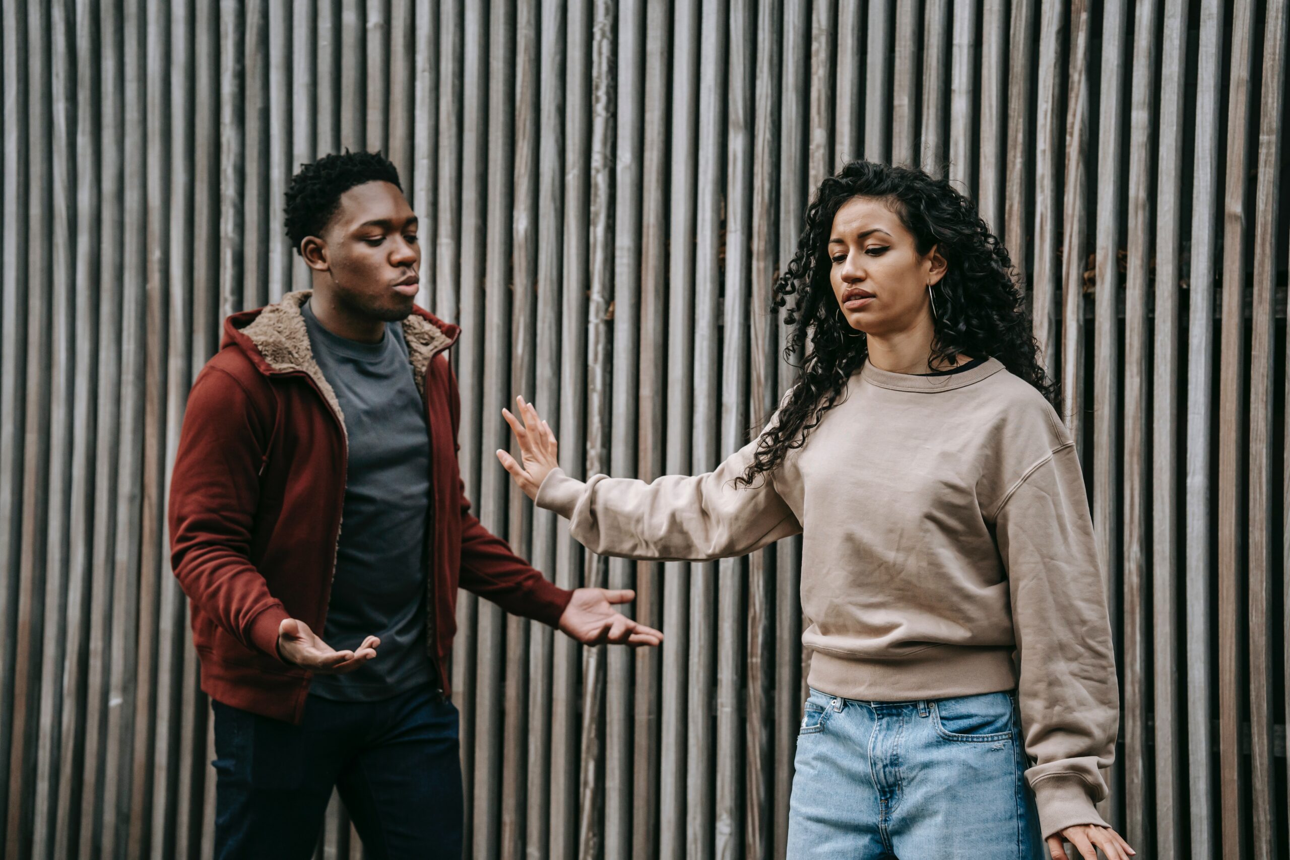 couple arguing (Courtesy of pexels.com) - Black Love couple arguing