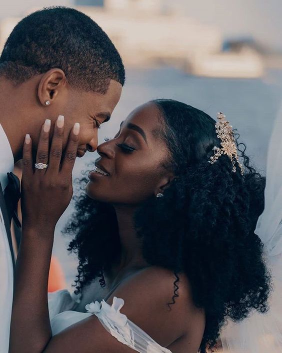 Courtesy of mypreciousworldfamily.com - Black Love wedding hairstyle