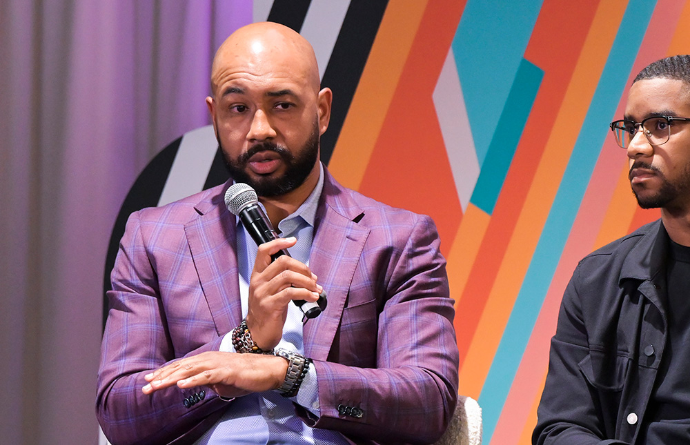 Marco R. Williams during the Impact & Entrepreneurship conversation (Courtesy of Kai Byrd Photography) - Black Love