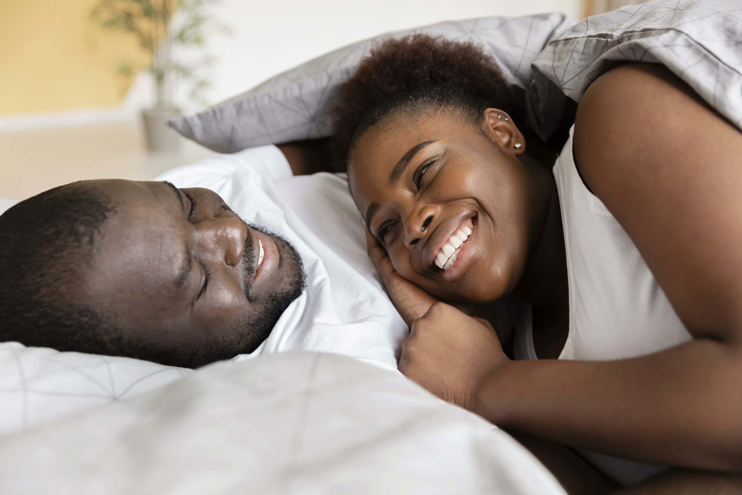 Couple in bed