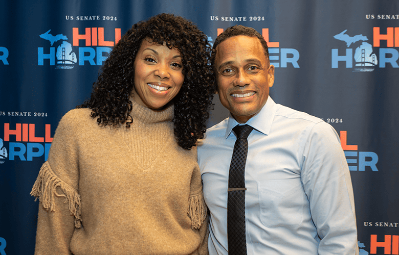 Codie Elaine Oliver and Hill Harper (Courtesy of Hill Harper for Michigan) - Black Love Black Love Founders Co-Host U.S. Senate Candidate Hill Harper’s L.A. Fundraiser