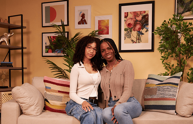Ashley Chea and her daughter Amirah on "Couch Conversations For Two: Mom’s Edition” - Black Love Couch Conversations For Two: Mom’s Edition