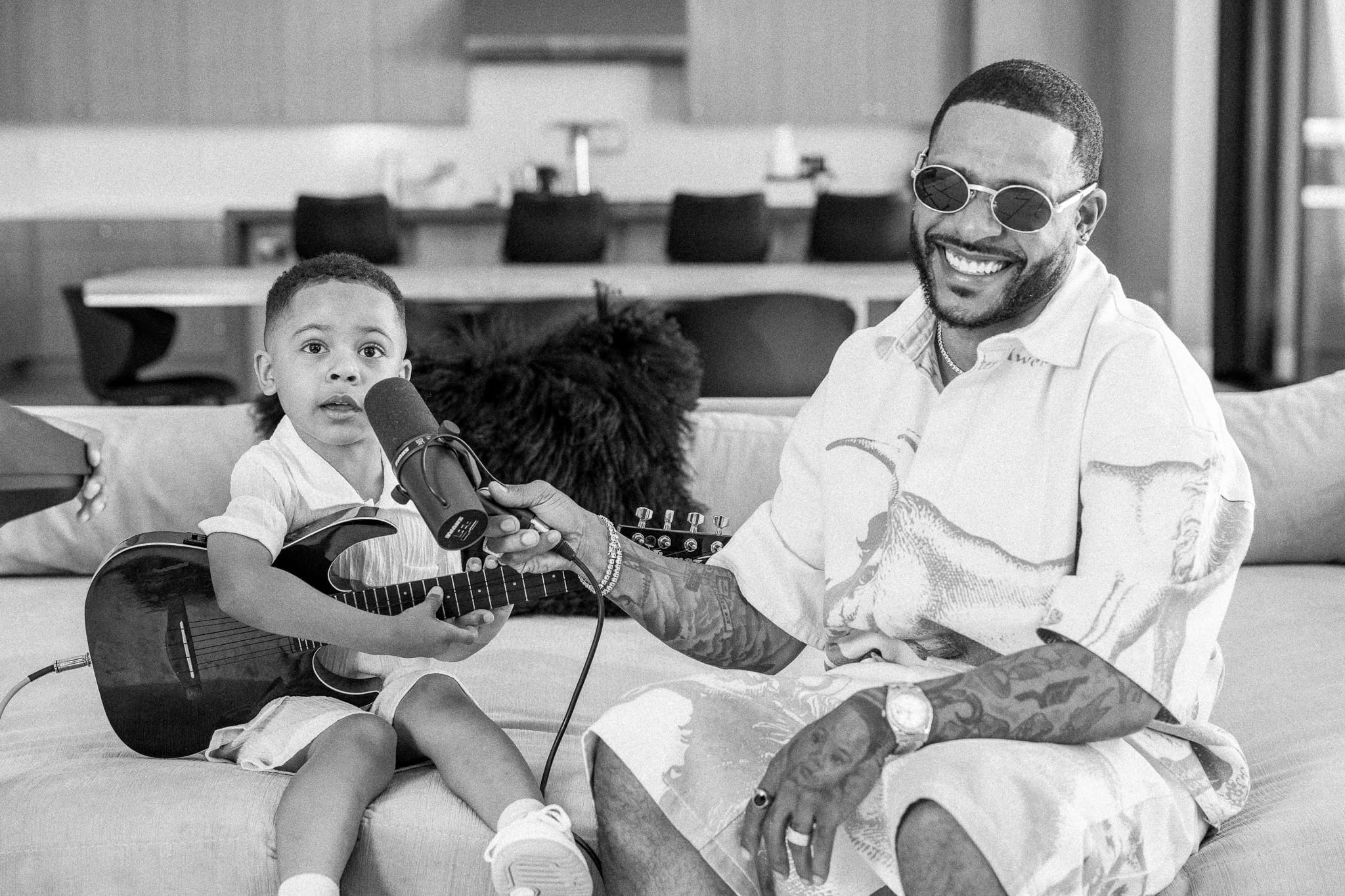 Eric Bellinger Gushes Over His Two Young Sons in Black Love's Father Noir Series